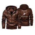 This is How We Roll Designed Hooded Leather Jackets Discount