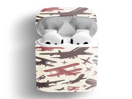 Vintage & Jumbo Airplanes Designed AirPods Cases Online Hot Sale