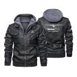 Pilot In Progress (Cessna) Designed Hooded Leather Jackets Discount