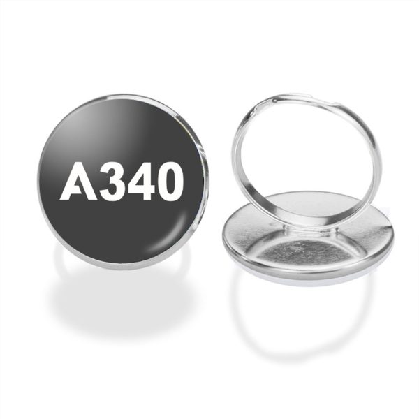 A340 Flat Text Designed Rings Sale