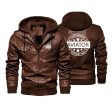 100 Original Aviator Designed Hooded Leather Jackets Online Sale