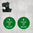 Trust Me I m a Pilot Designed Wooden Drop Earrings Sale