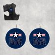 US Air Force Designed Wooden Drop Earrings Online