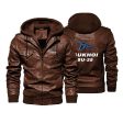 The Sukhoi SU-35 Designed Hooded Leather Jackets Online