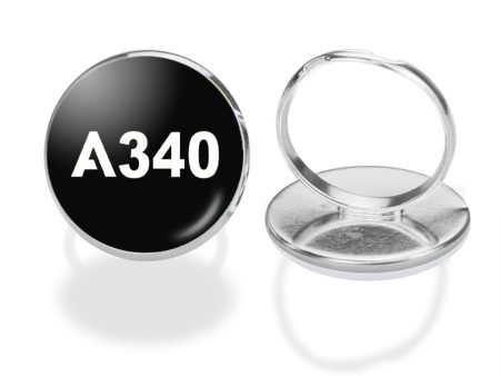 A340 Flat Text Designed Rings Sale