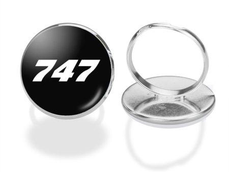 747 Flat Text Designed Rings Sale